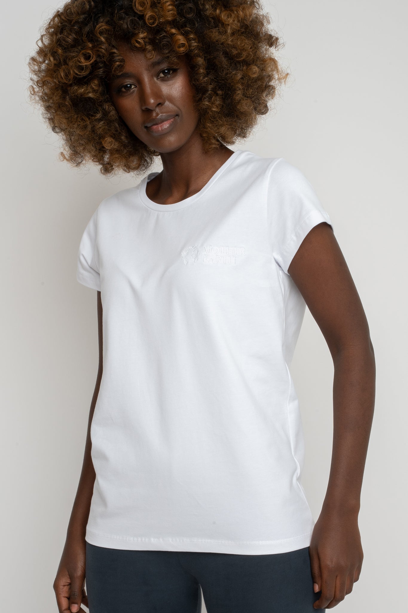 T-SHIRT DAMSKI BIAŁY - PETIT