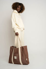 TORBA TYPU SHOPPER  BAG JASNOBRĄZOWA - LIDO