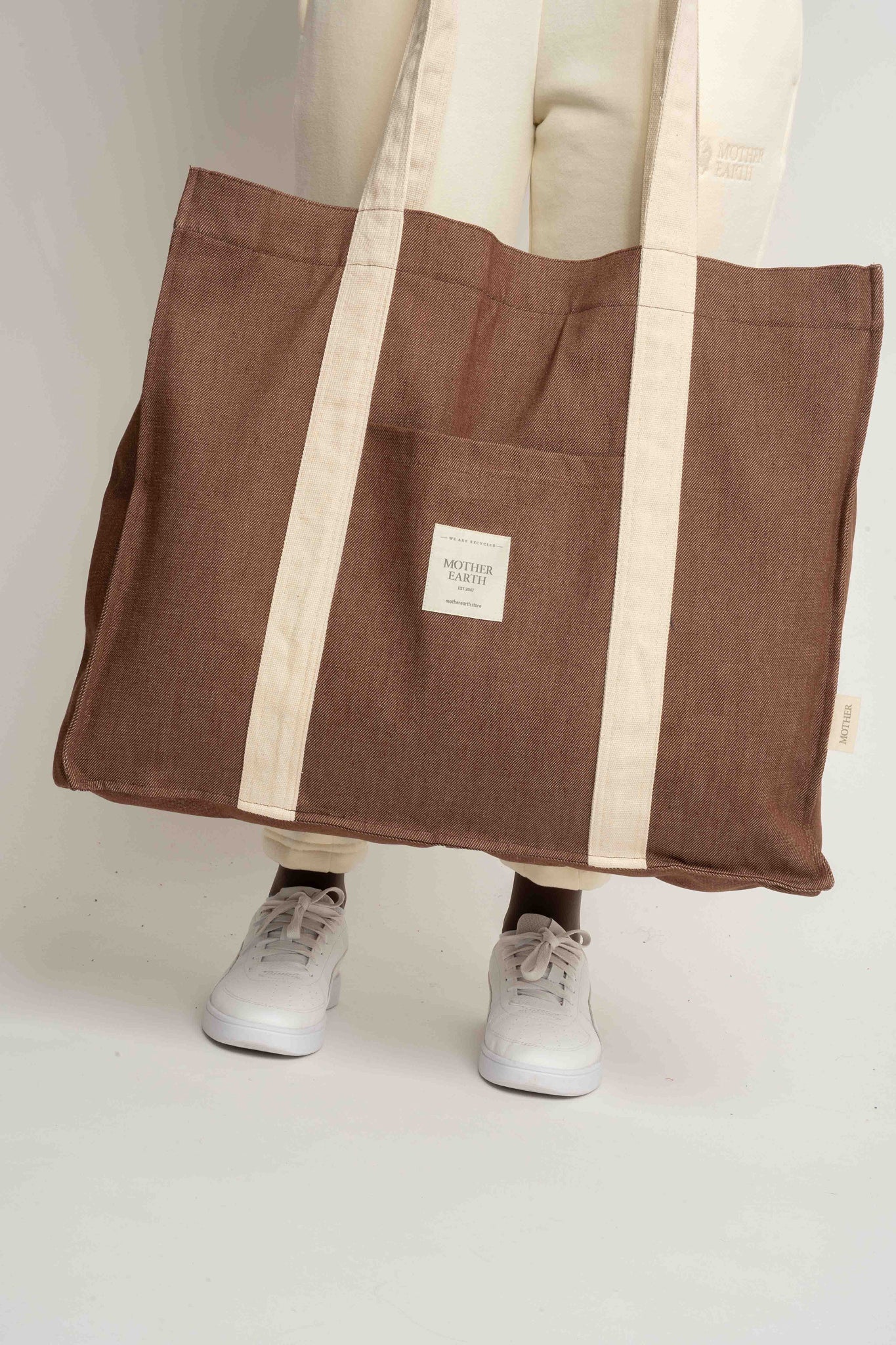 TORBA TYPU SHOPPER  BAG BRĄZOWA - LIDO