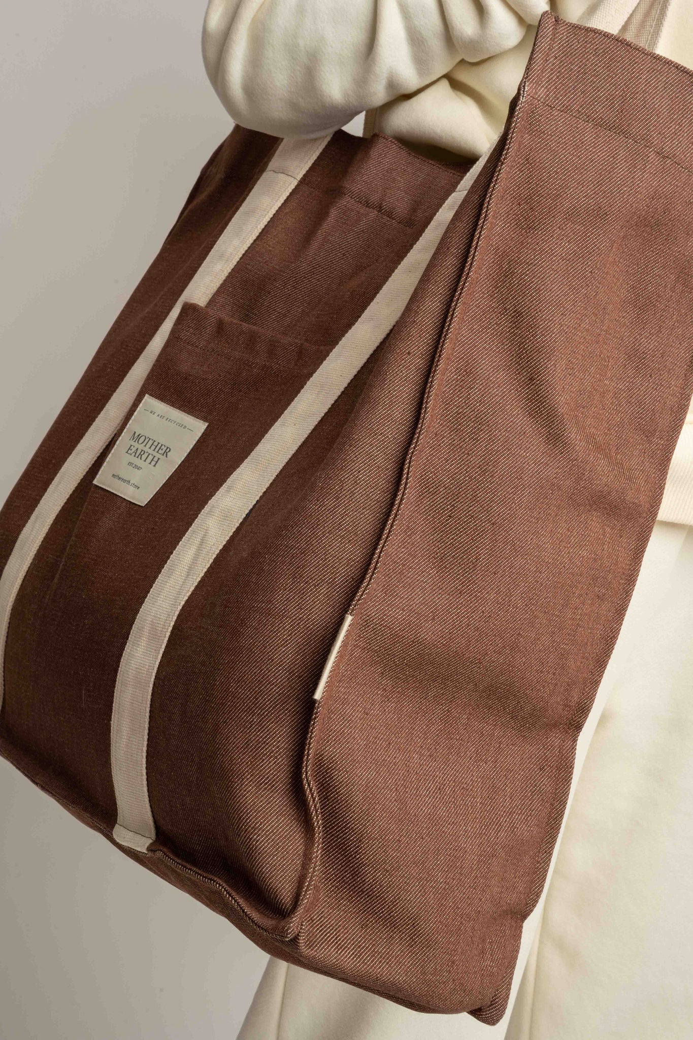 TORBA TYPU SHOPPER  BAG JASNOBRĄZOWA - LIDO