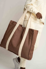 TORBA TYPU SHOPPER  BAG BRĄZOWA - LIDO