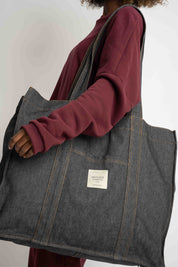 TORBA TYPU SHOPPER  BAG CZARNA- LIDO