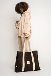 BROWN SHOPPER BAG - LIDO