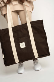 BROWN SHOPPER BAG - LIDO