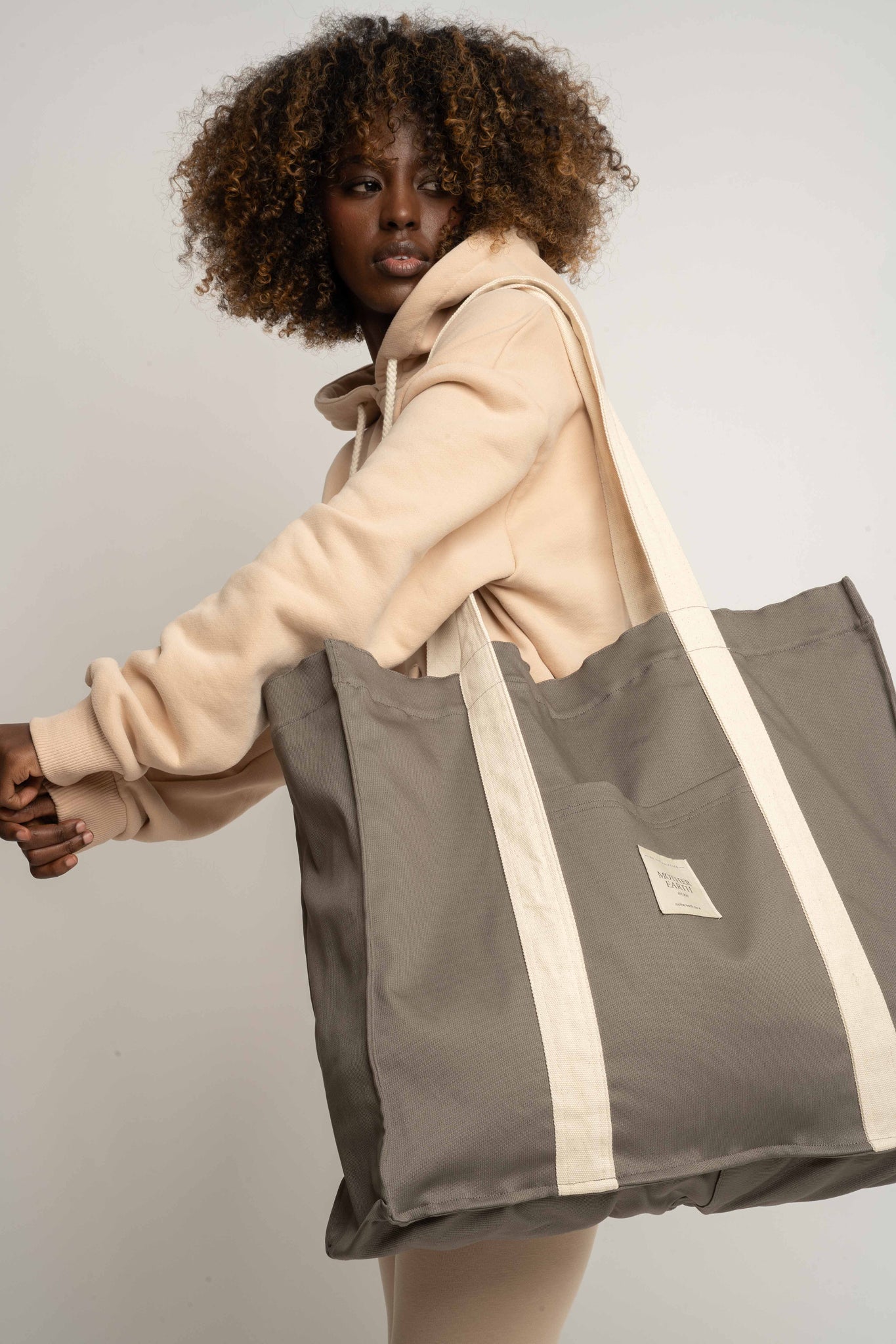TORBA TYPU SHOPPER  BAG GRAFITOWA - LIDO