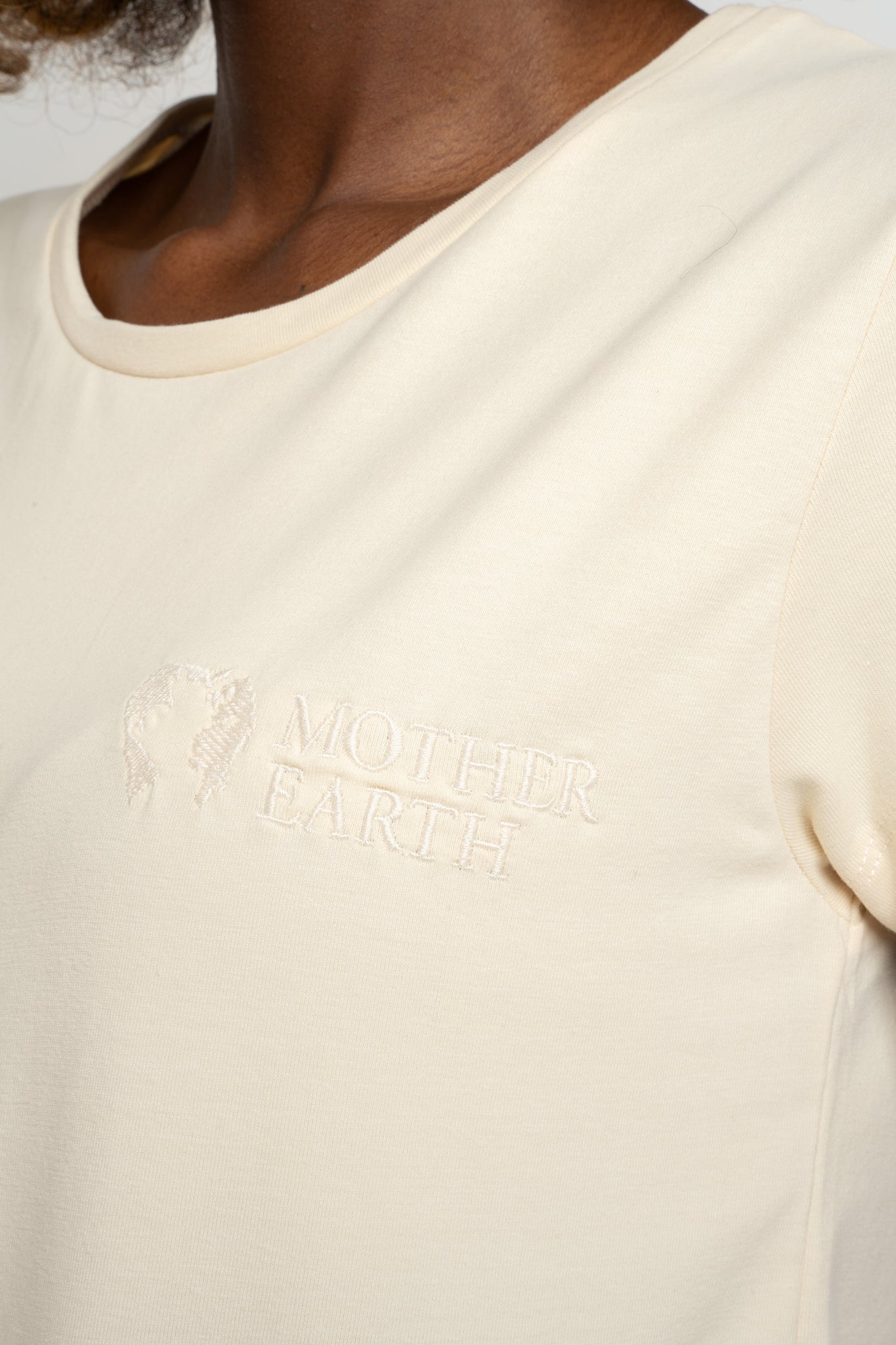 T-SHIRT DAMSKI ECRU - PETIT
