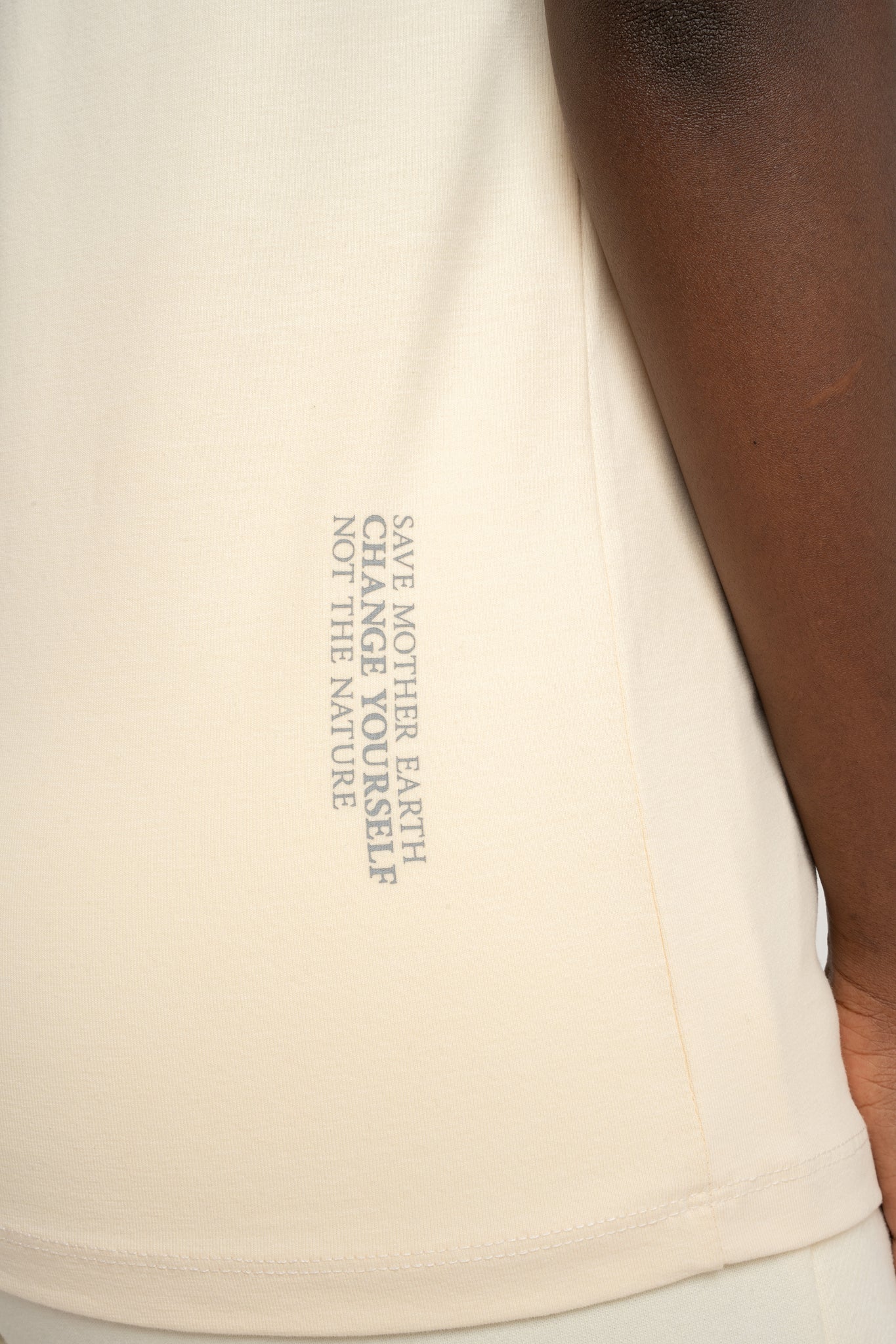 T-SHIRT DAMSKI ECRU - PETIT
