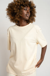 T-SHIRT DAMSKI ECRU - OYSTER
