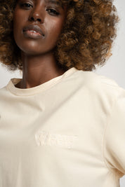 T-SHIRT DAMSKI ECRU - OYSTER