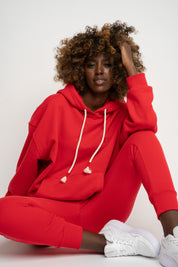 PINK TAPERED SWEATPANTS - ANACAPA