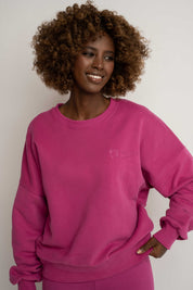 BLUZA TYPU CREWNECK RÓŻOWA - OZARK