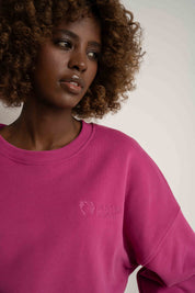 BLUZA TYPU CREWNECK RÓŻOWA - OZARK