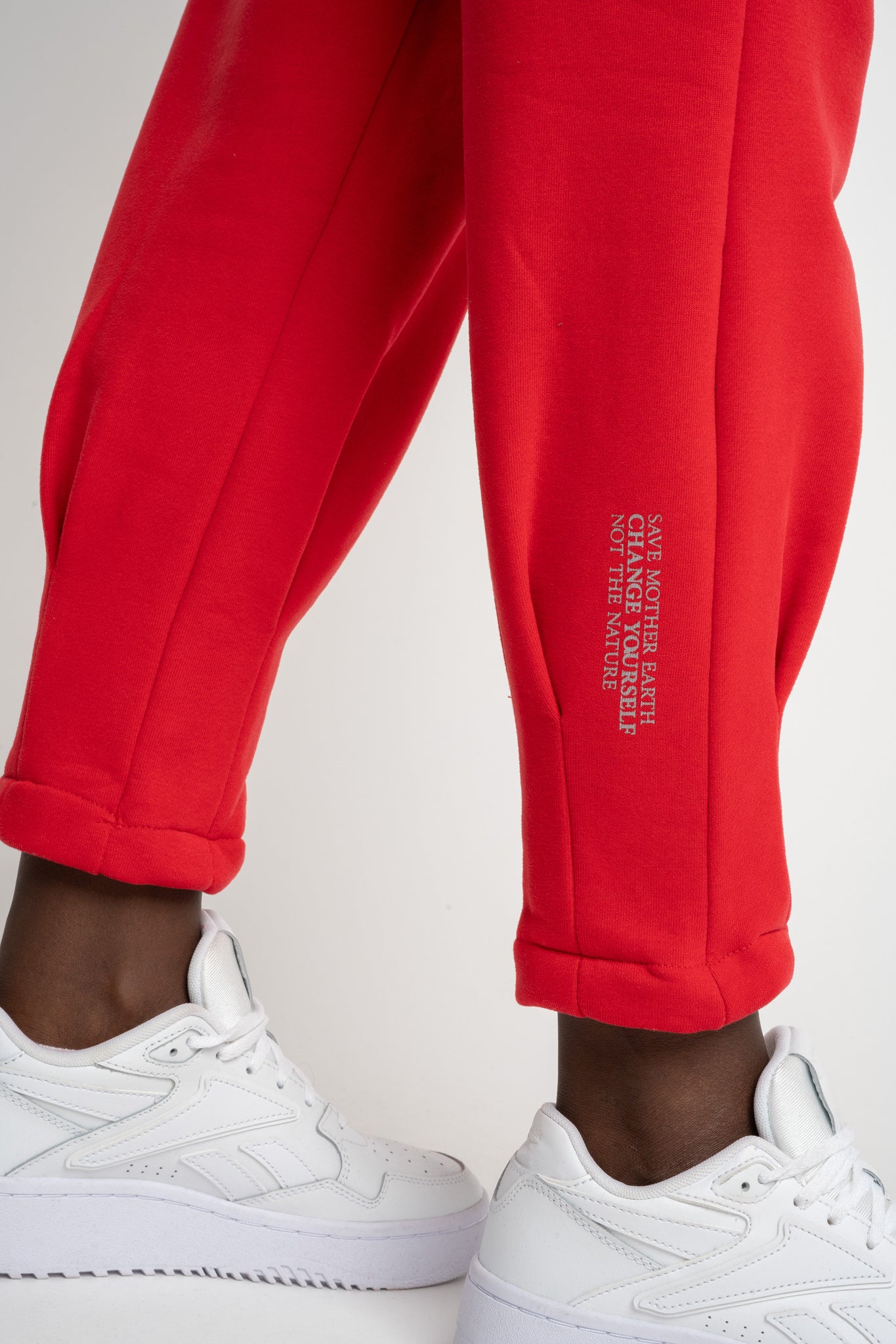 PINK TAPERED SWEATPANTS - ANACAPA