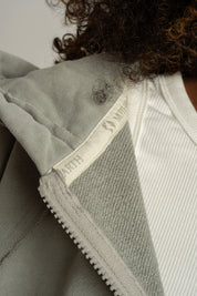 WASHED EFFECT OLIVE BLOUSE - NARVIK