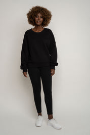 BLUZA TYPU CREWNECK CZARNA - OZARK