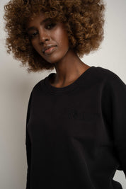 BLUZA TYPU CREWNECK CZARNA - OZARK