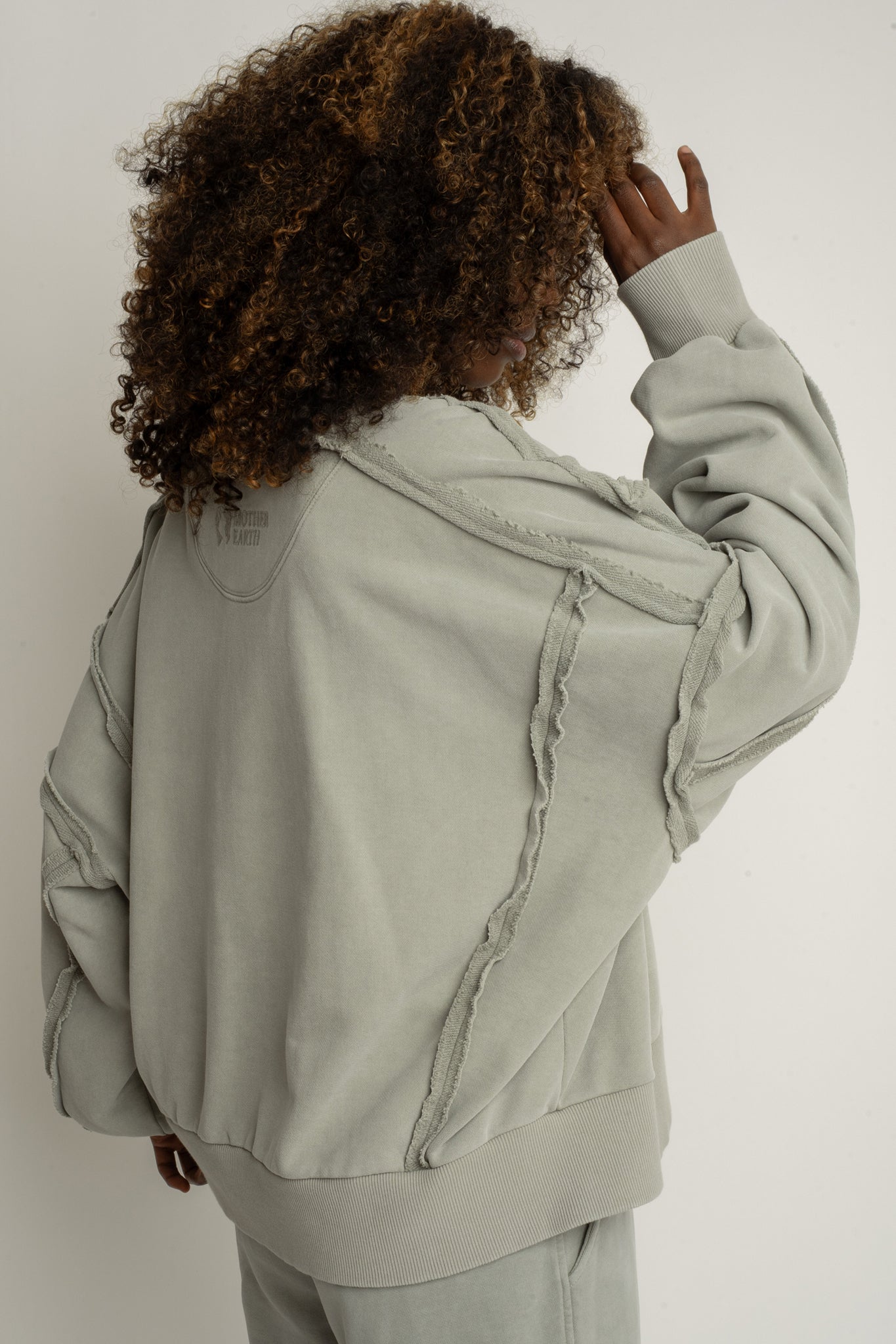 WASHED EFFECT BLOUSE OLIVE - DALARNA