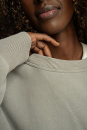 WASHED EFFECT BLOUSE OLIVE - DALARNA