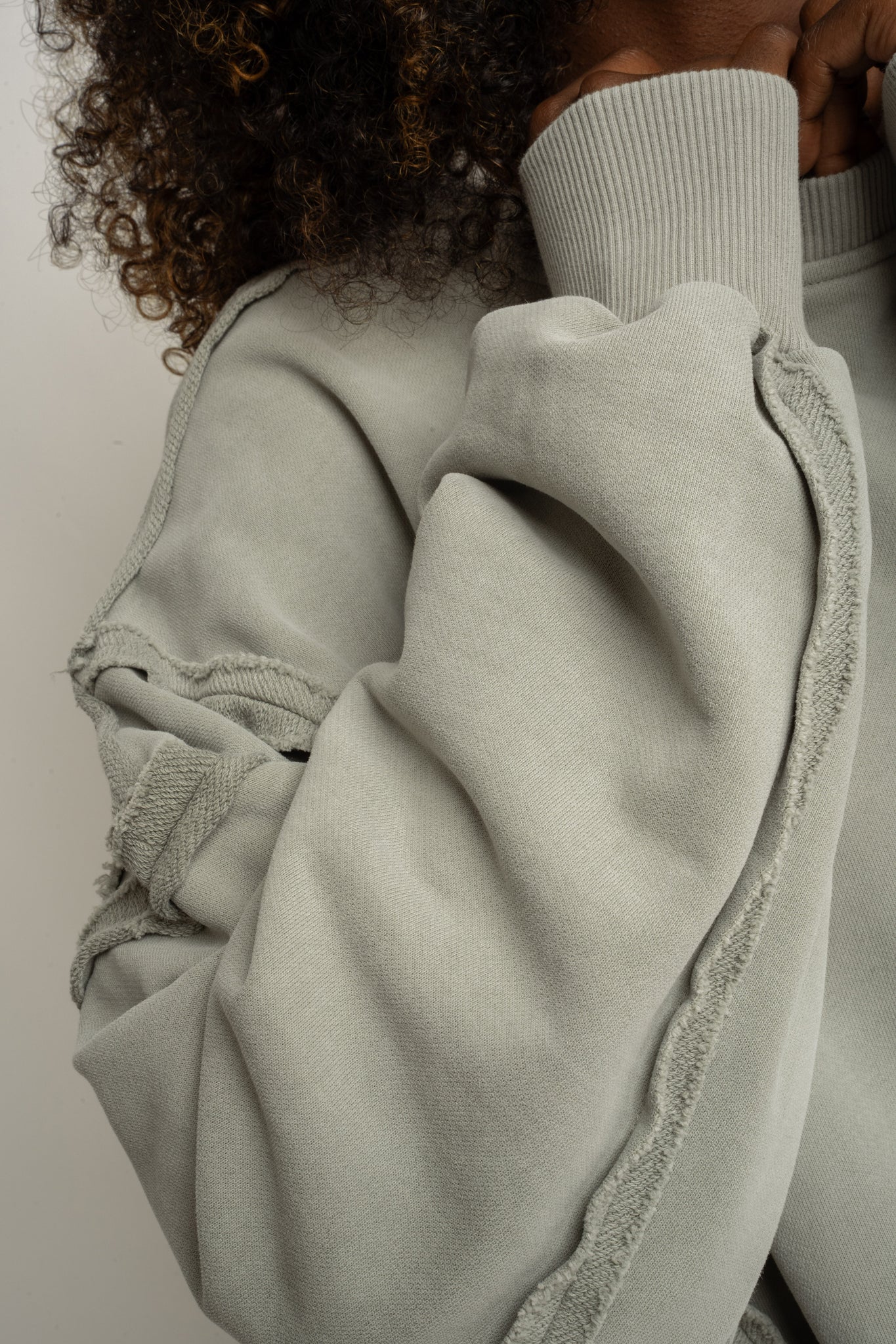 WASHED EFFECT BLOUSE OLIVE - DALARNA