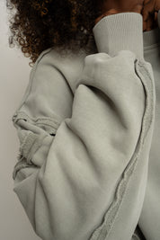 WASHED EFFECT BLOUSE OLIVE - DALARNA