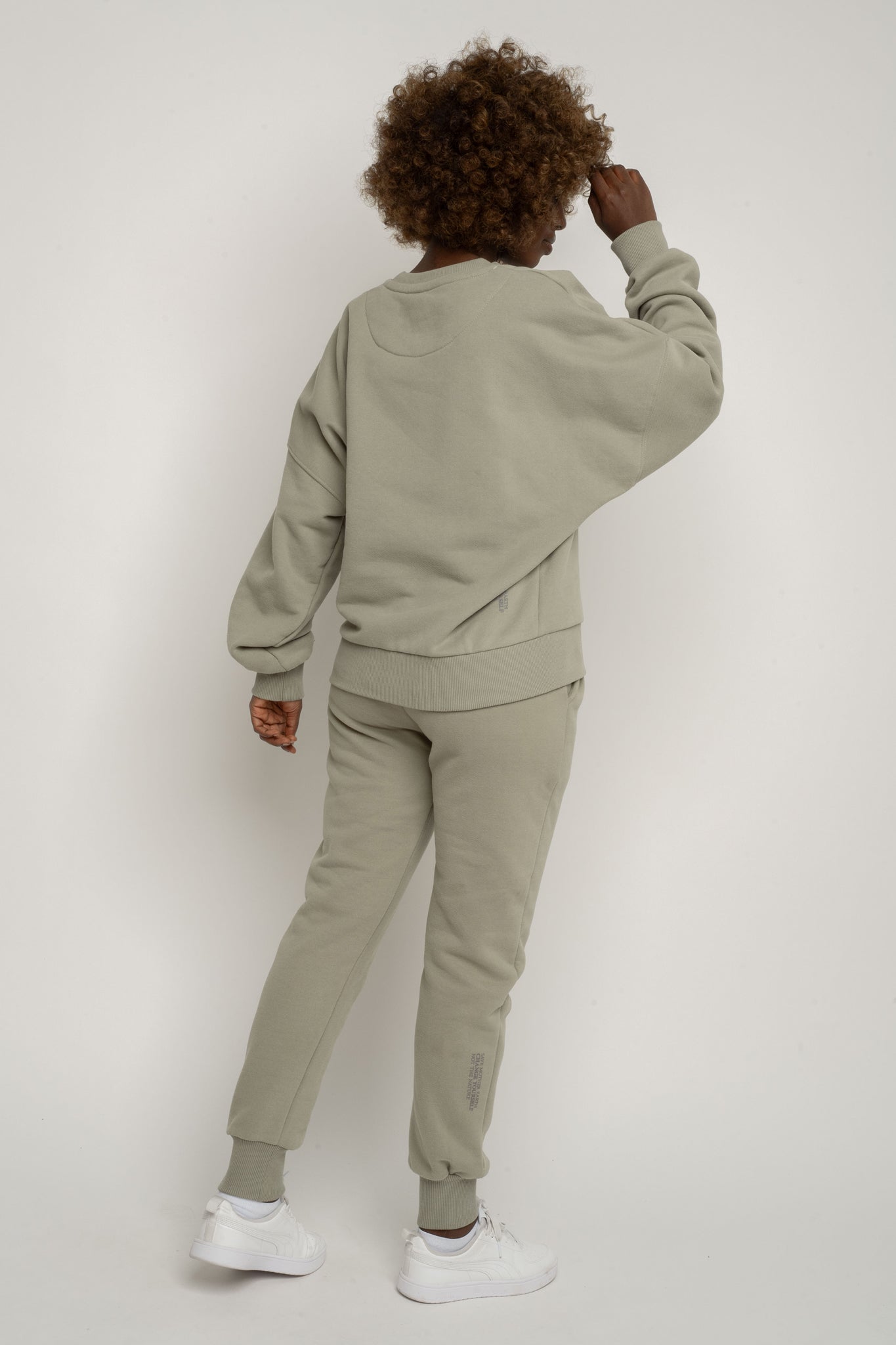 BLUZA TYPU CREWNECK JASNOBRĄZOWA - OZARK
