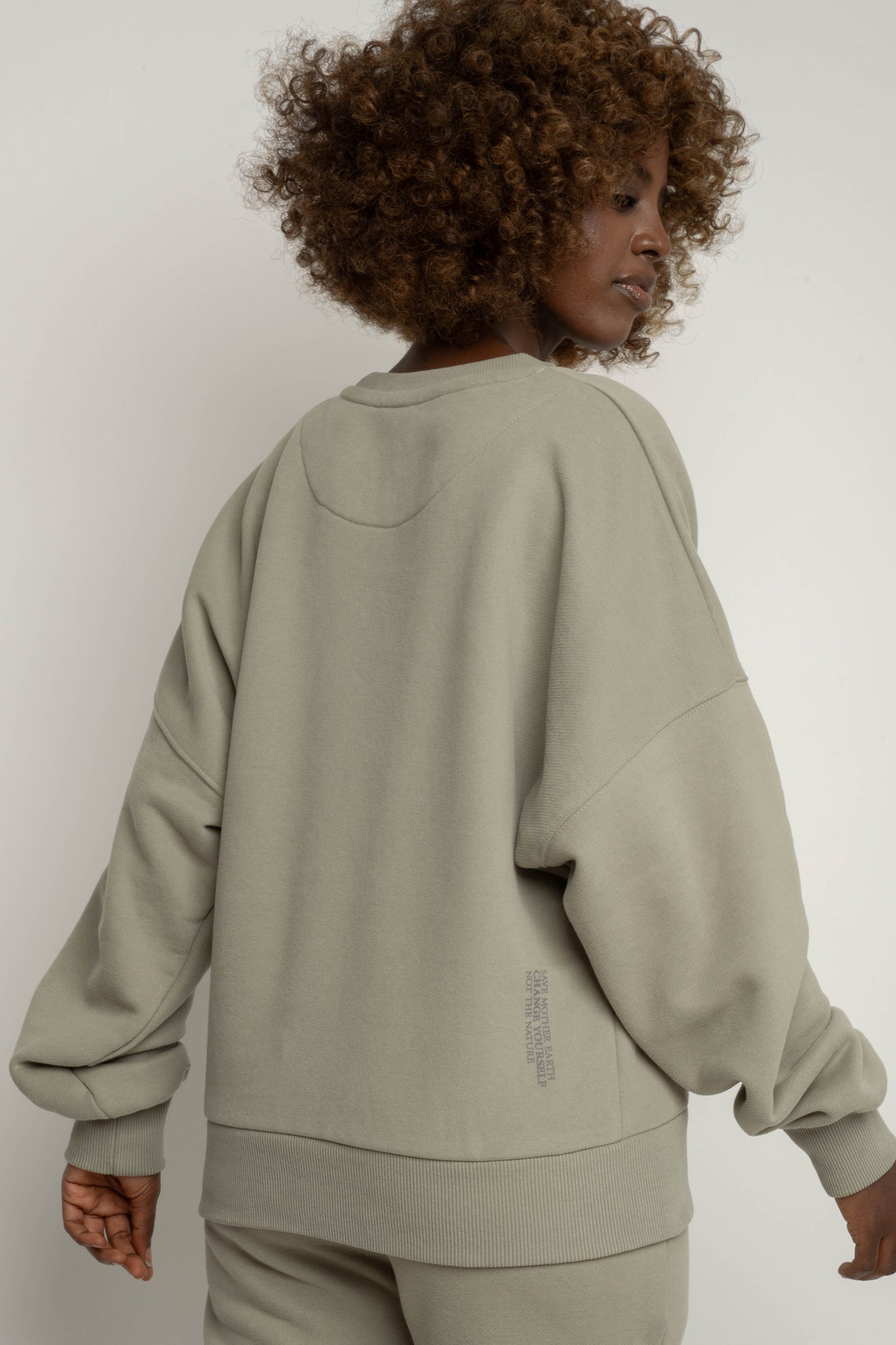 BLUZA TYPU CREWNECK OLIWKOWA - OZARK