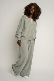 BLUZA BASEBALLÓWKA Z EFEKTEM WASHED OLIWKOWA - ALESUND