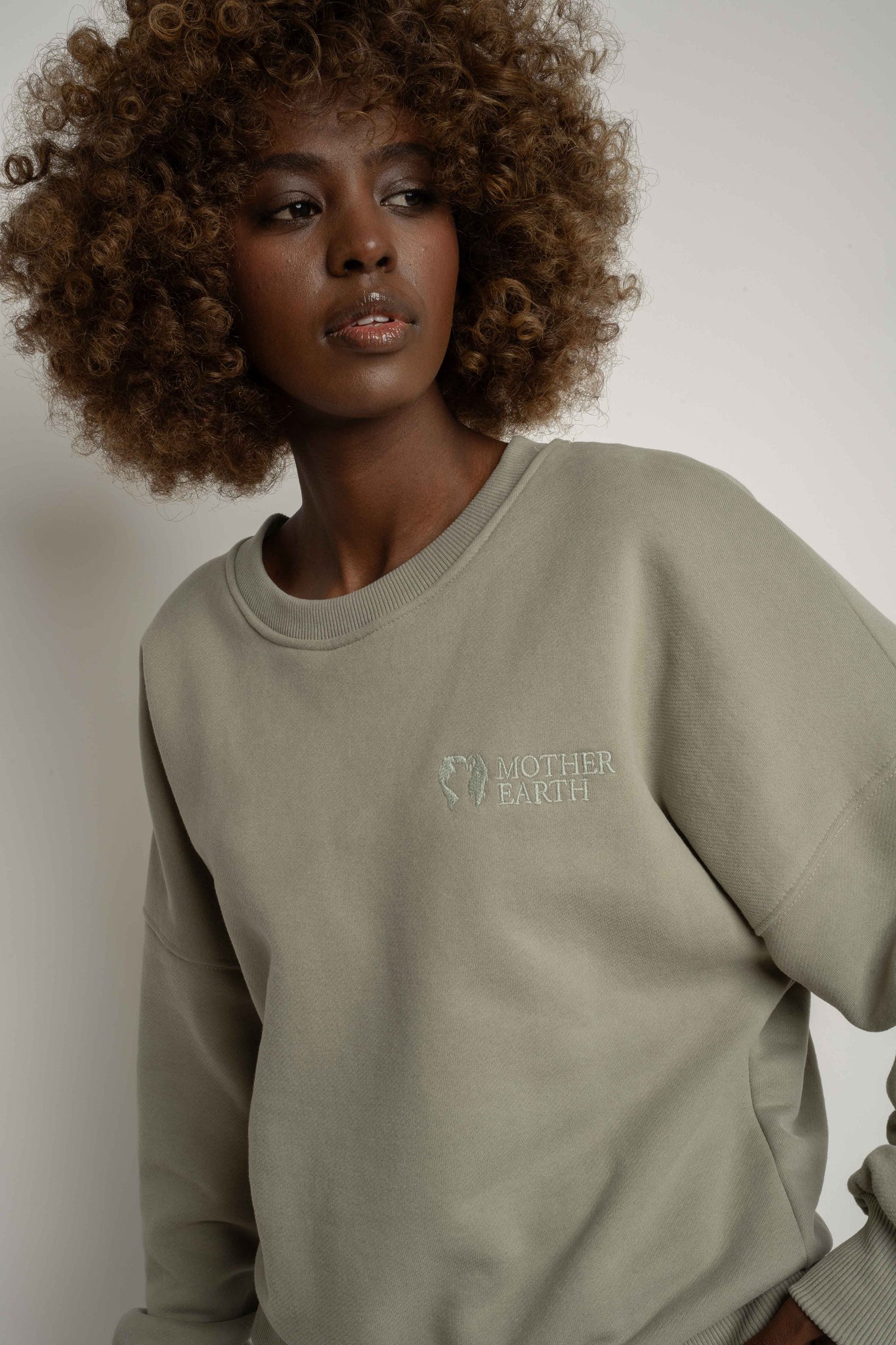 BLUZA TYPU CREWNECK OLIWKOWA - OZARK
