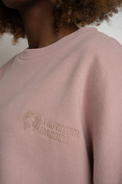 REGULAR FIT SWEATSHIRT WITH LONG BACK 2ND DROP LIGHT PINK - COOK