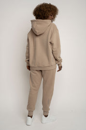 LIGHT BROWN HOODIE - MOHELI RECYCLED