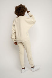 BLUZA TYPU CREWNECK JASNOBEŻOWA - OZARK