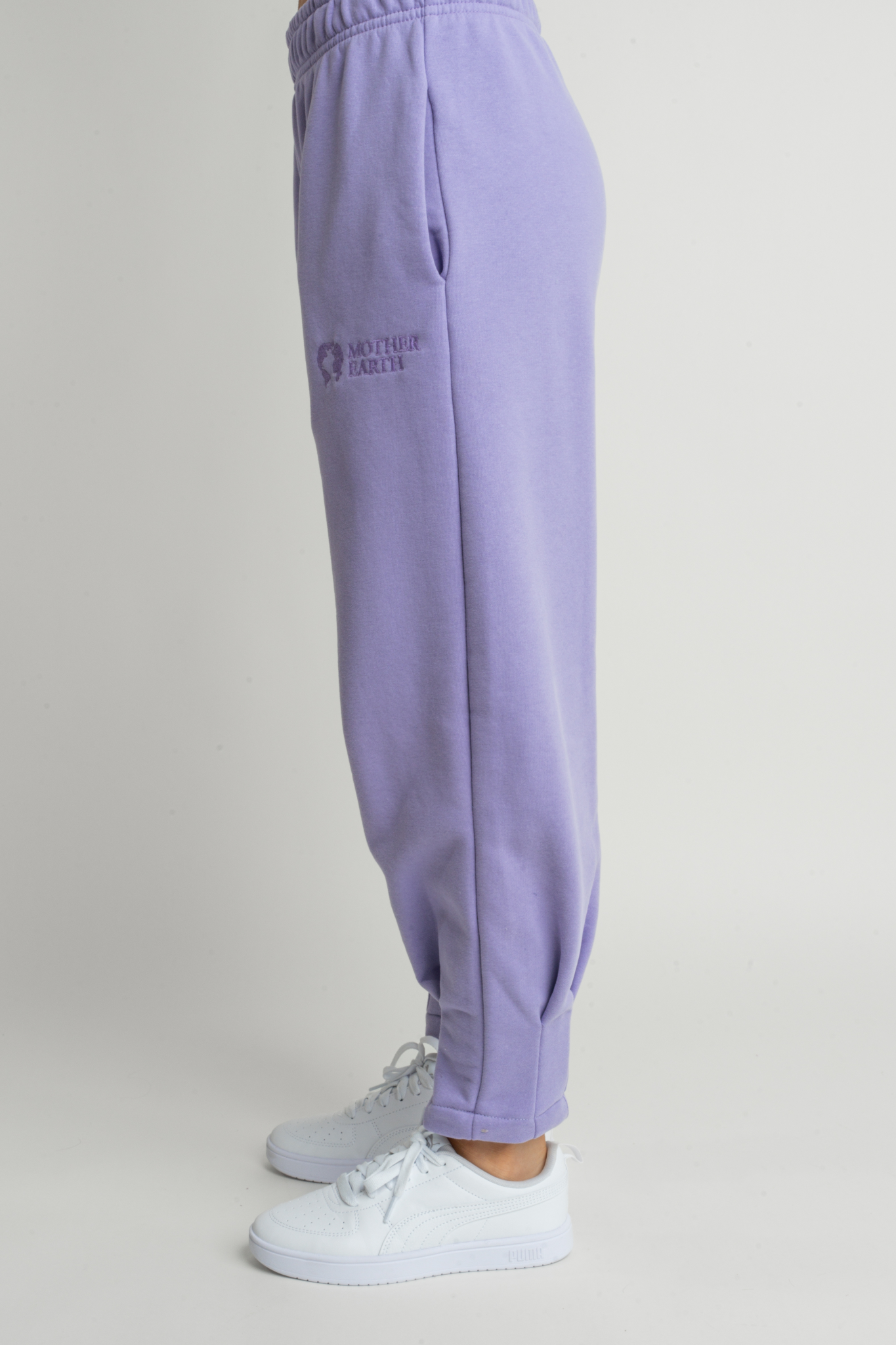 PURPLE TAPERED SWEATPANTS - ANACAPA