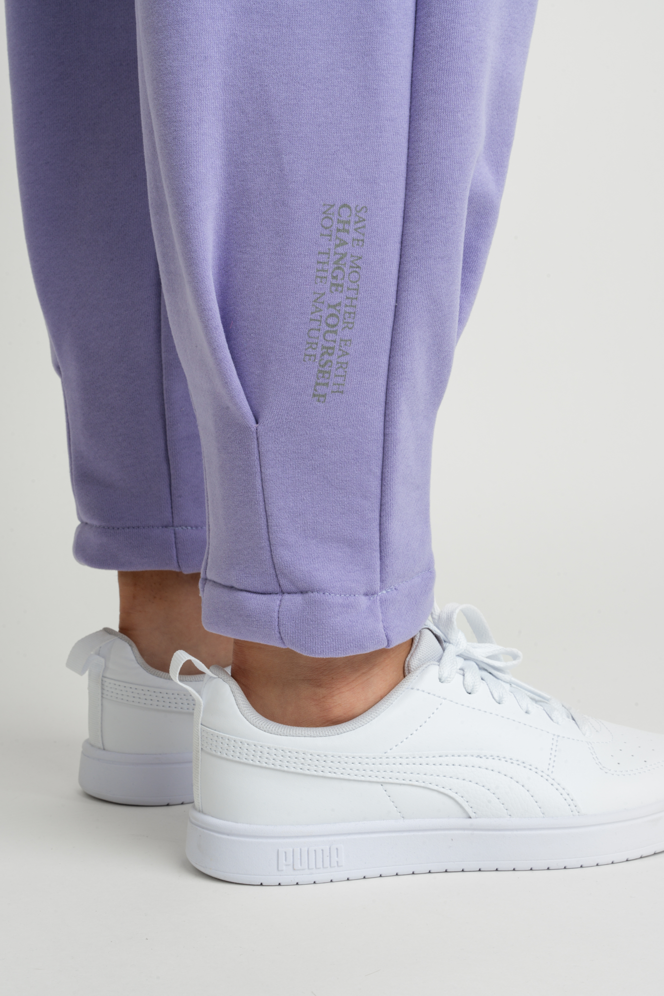 PURPLE TAPERED SWEATPANTS - ANACAPA