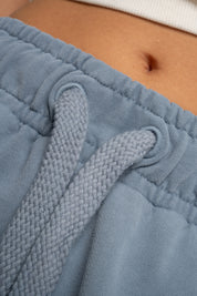 SPODNIE DRESOWE TYPU JOGGER Z EFEKTEM WASHED NIEBIESKIE - ODENSE