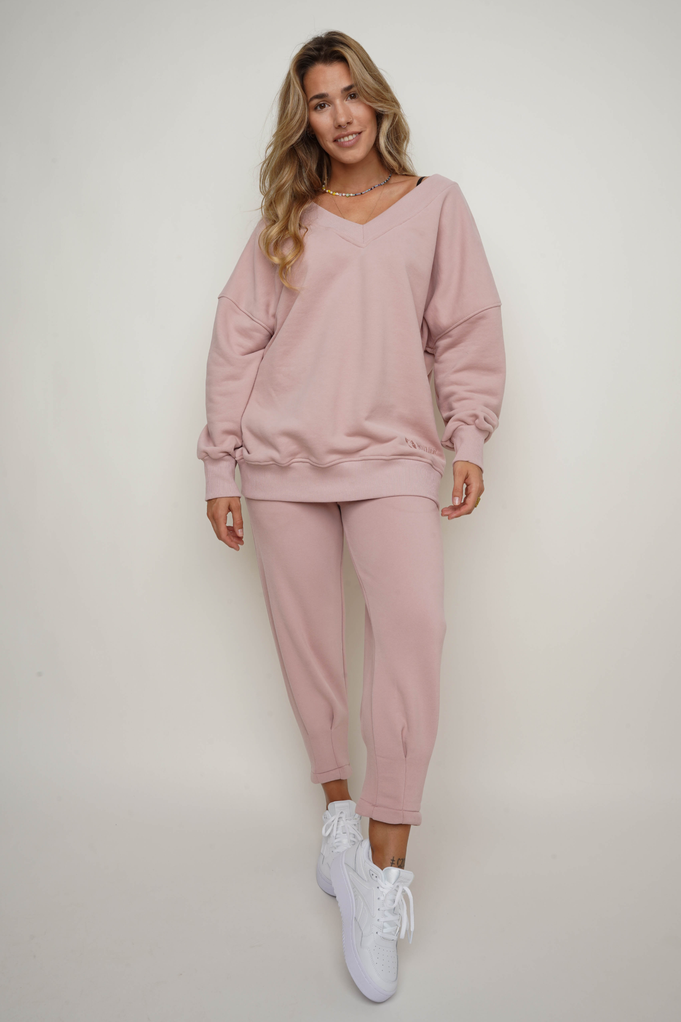 CLASSIC LIGHT PINK TRACKSUIT SET - MABEL