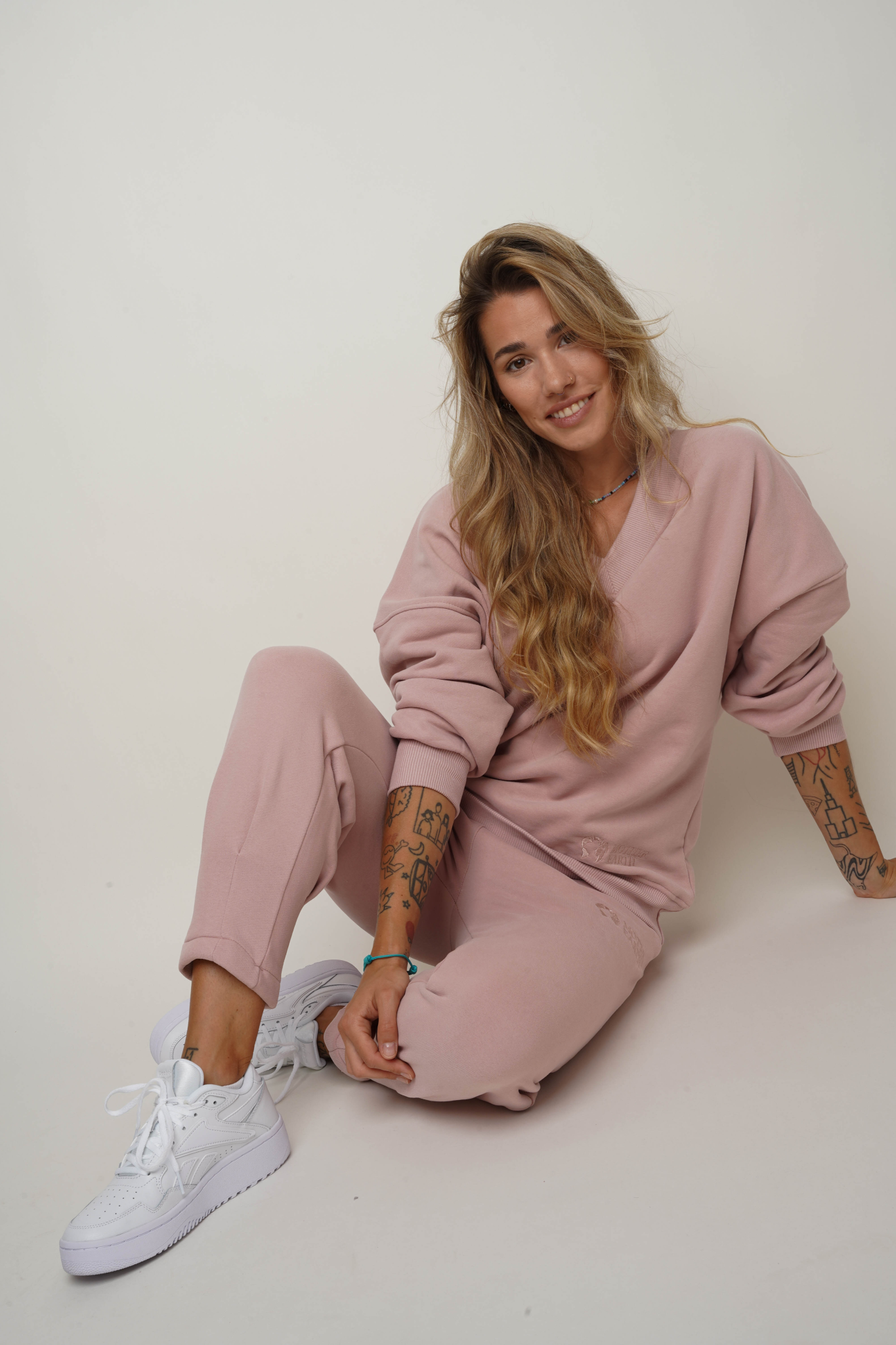 CLASSIC LIGHT PINK TRACKSUIT SET - MABEL