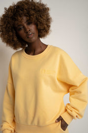 BLUZA TYPU CREWNECK ŻÓŁTA - OZARK