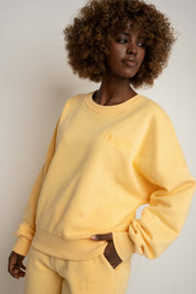 BLUZA TYPU CREWNECK ŻÓŁTA - OZARK