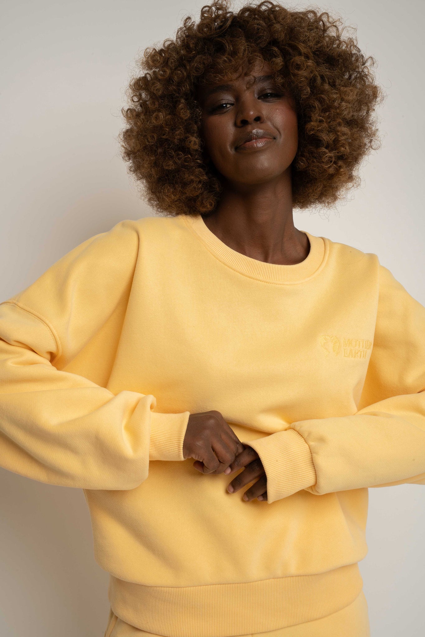 BLUZA TYPU CREWNECK ŻÓŁTA - OZARK