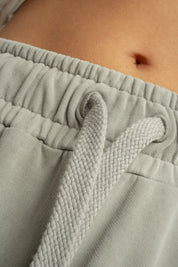 WASHED EFFECT OLIVE SWEATPANTS - ODENSE