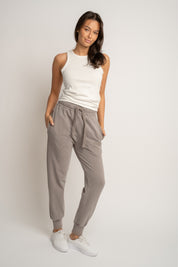 WASHED MOCCA JOGGER SWEATPANTS - ODENSE