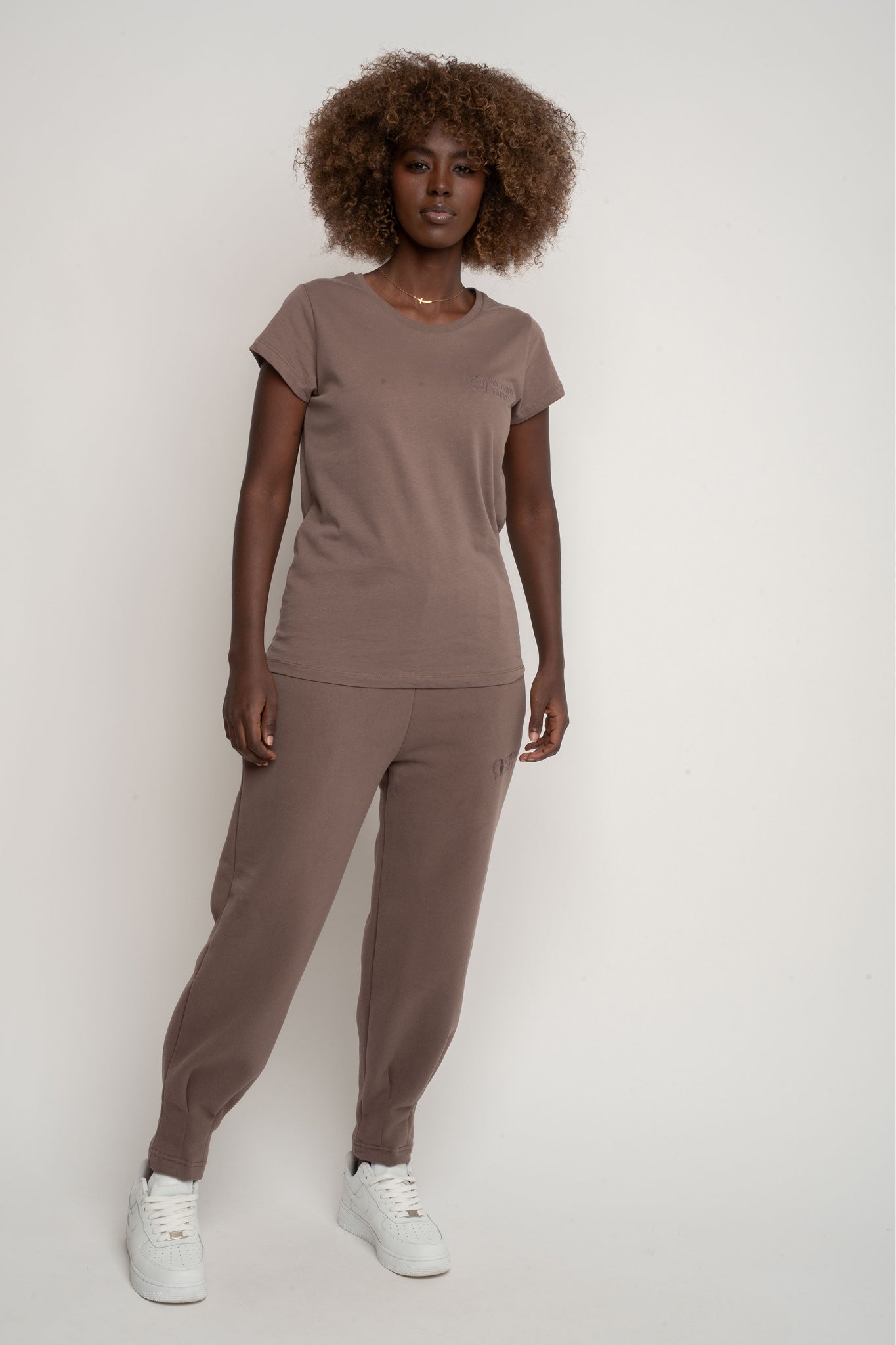 WOMEN'S T-SHIRT CAPPUCCINO - SALINA