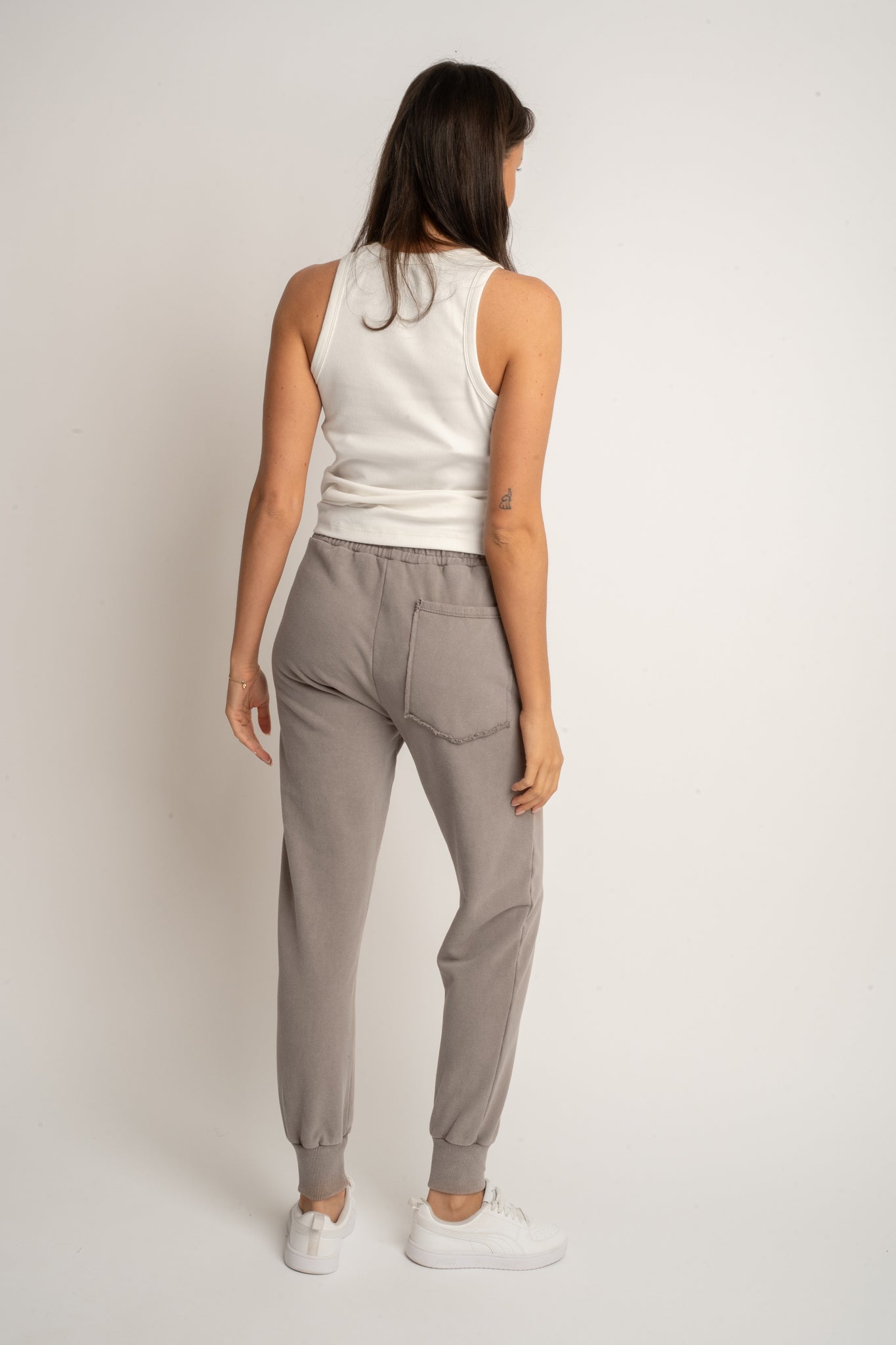 WASHED MOCCA JOGGER SWEATPANTS - ODENSE