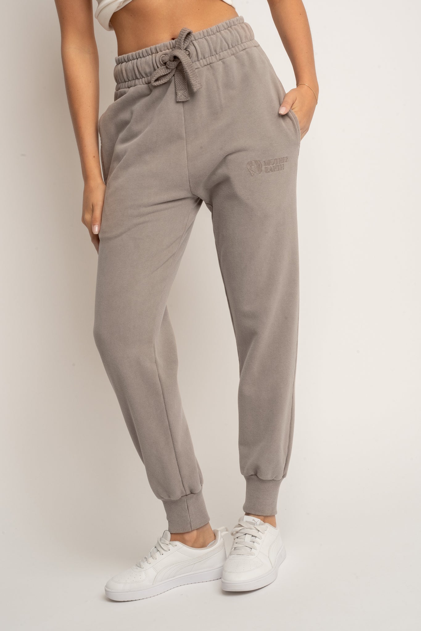 WASHED MOCCA JOGGER SWEATPANTS - ODENSE