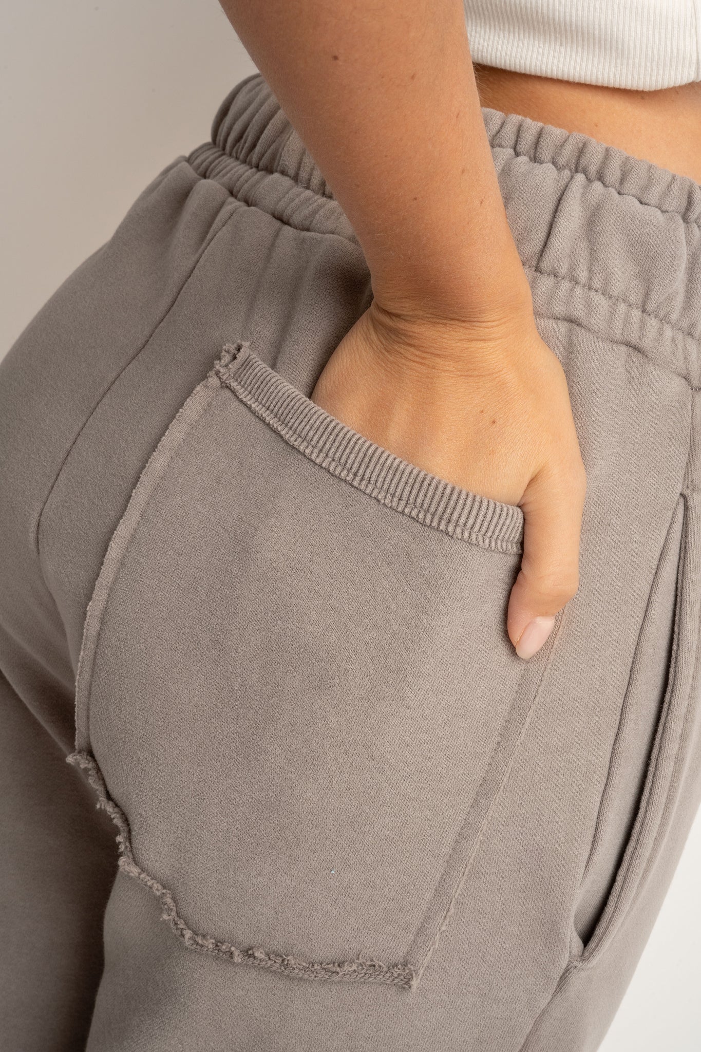 WASHED MOCCA JOGGER SWEATPANTS - ODENSE