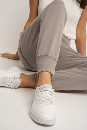 WASHED MOCCA JOGGER SWEATPANTS - ODENSE
