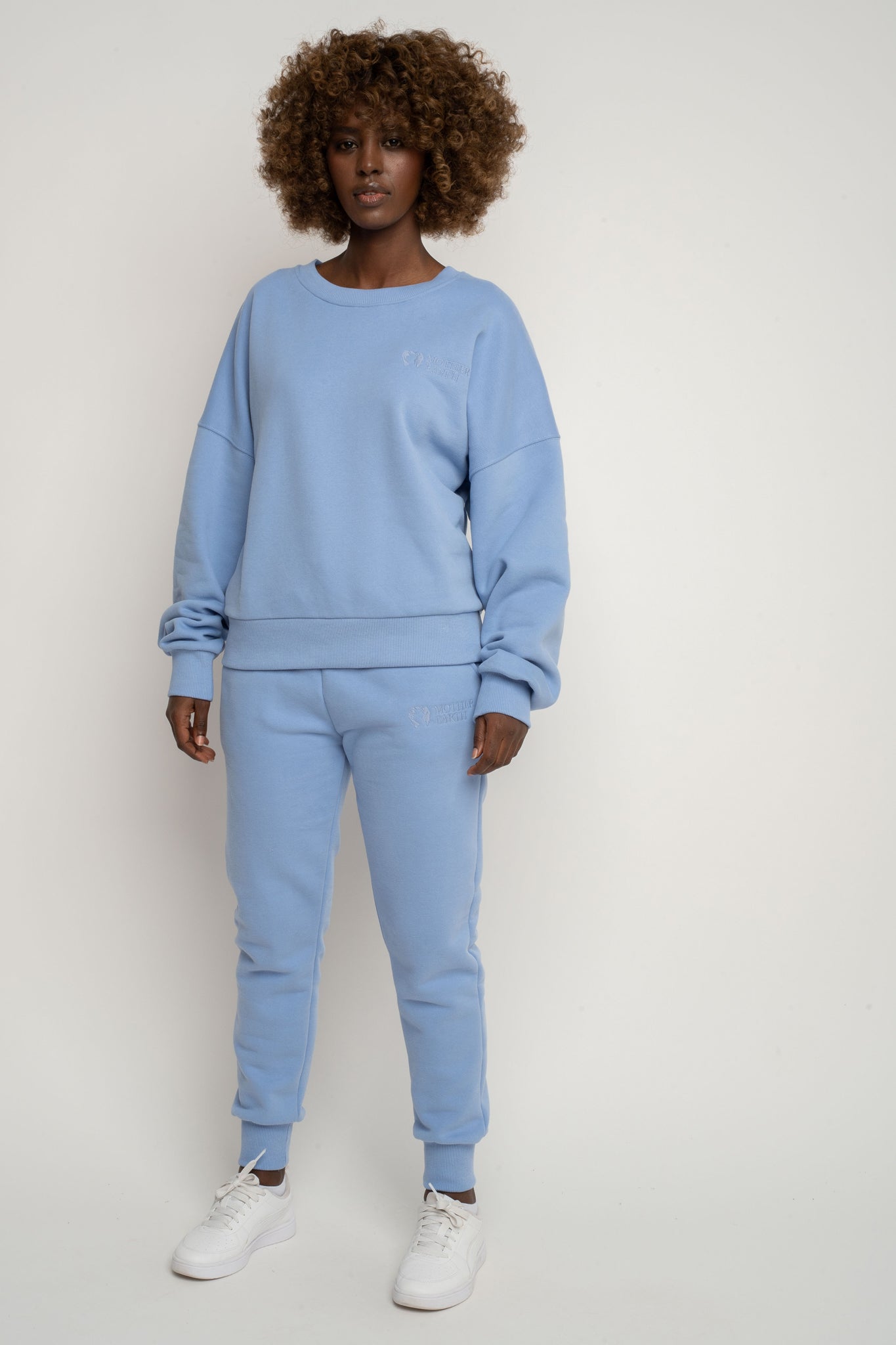 BLUZA TYPU CREWNECK BŁĘKITNA - OZARK