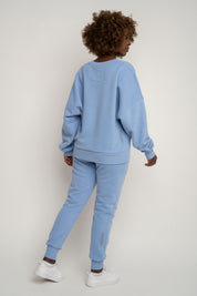 BLUZA TYPU CREWNECK BŁĘKITNA - OZARK