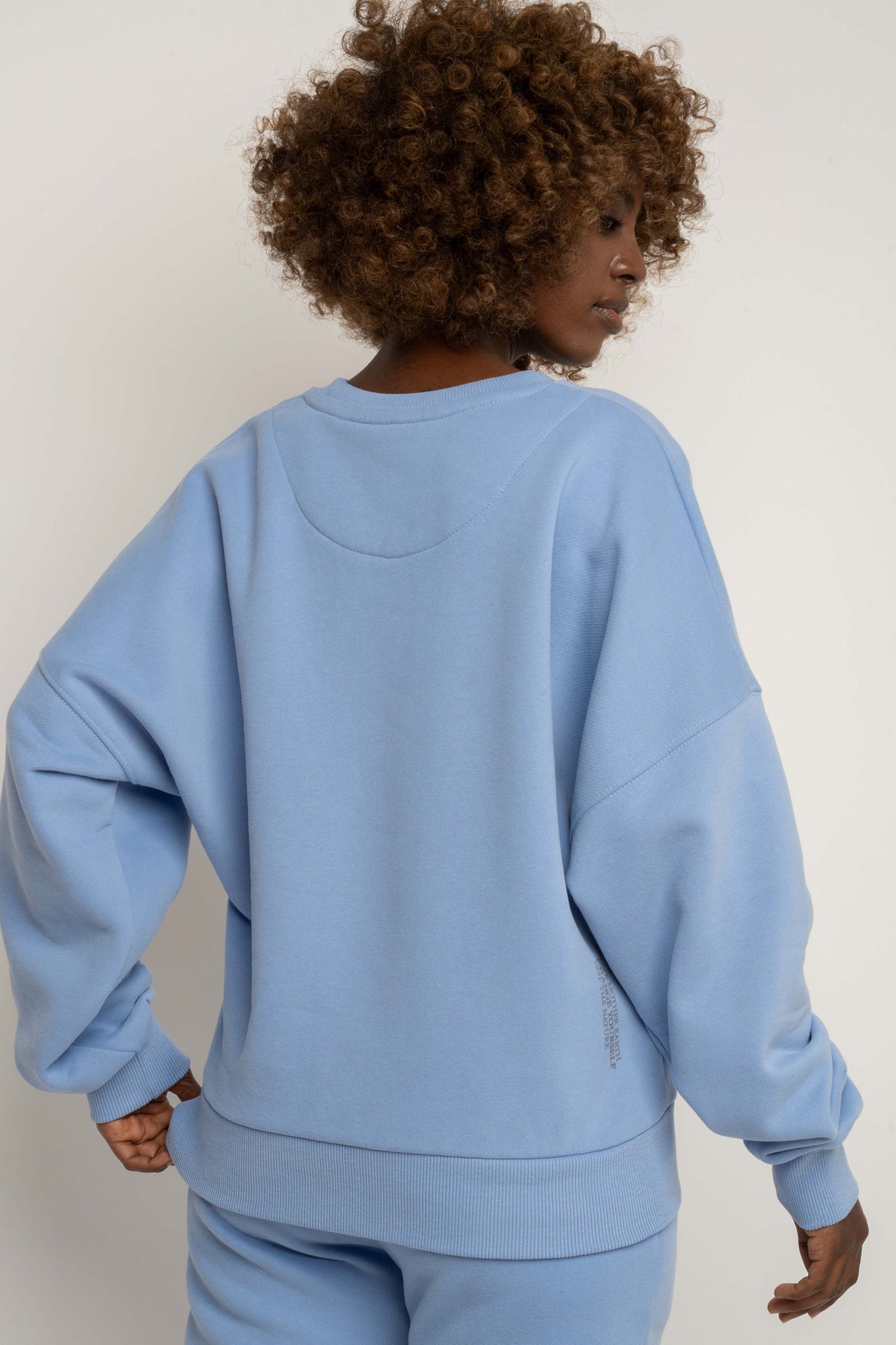 BLUZA TYPU CREWNECK BŁĘKITNA - OZARK