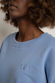 BLUZA TYPU CREWNECK BŁĘKITNA - OZARK